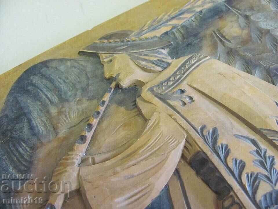 1900's Original Wood Carving "Shepherd" - 5 1900's Original Wood Carving "Shepherd" - 5