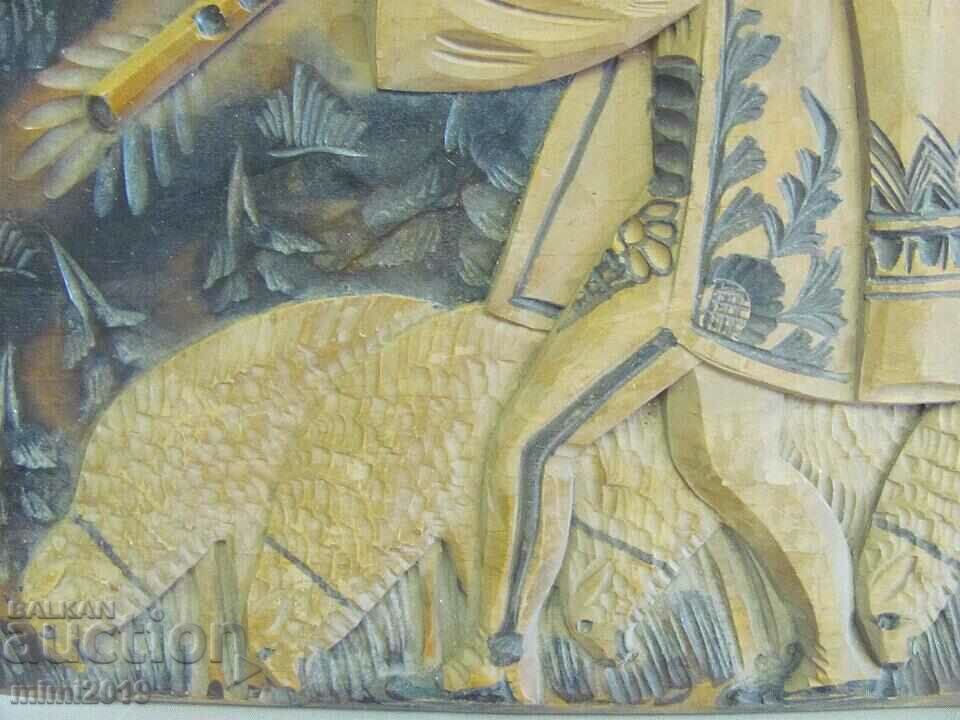 1900's Original Wood Carving "Shepherd" - 6 1900's Original Wood Carving "Shepherd" - 6