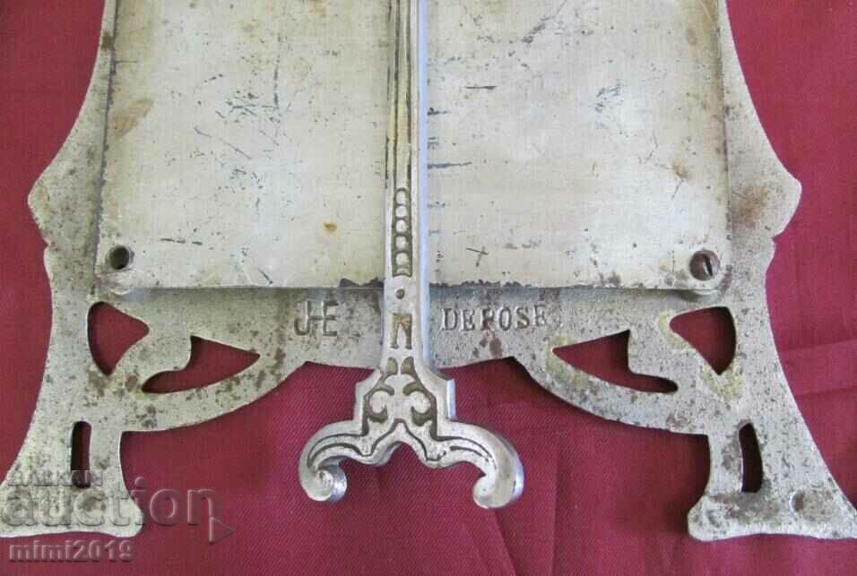 19th century Art Nouveau Secession 2 pcs. Metal Photo Frames - 5 19th century Art Nouveau Secession 2 pcs. Metal Photo Frames - 5