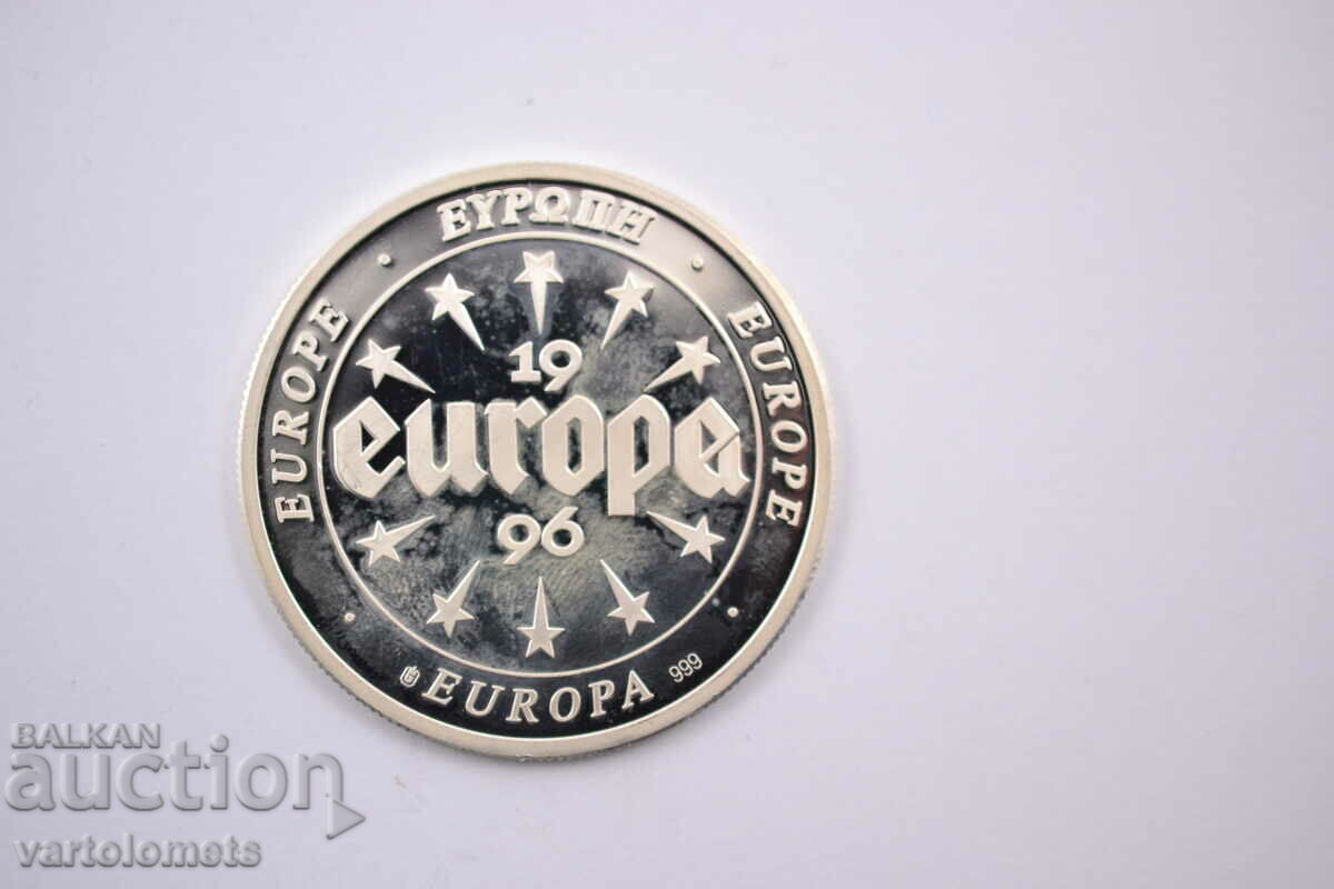 Сребро 10 евро Франция 1996 г 20 гр. 999 пр.