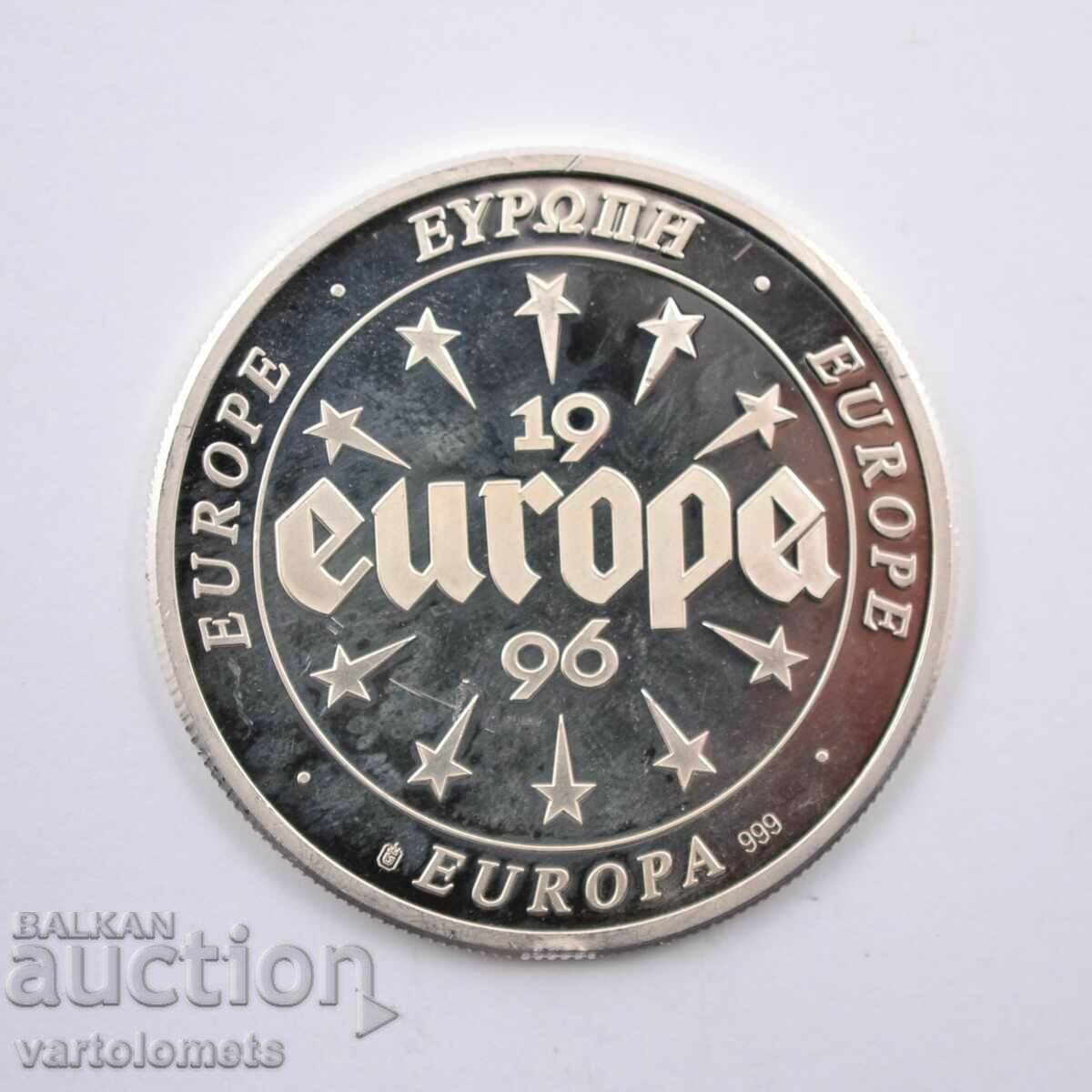 Сребро 10 евро Ирландия 1996 г 19,9 гр. 999 пр.