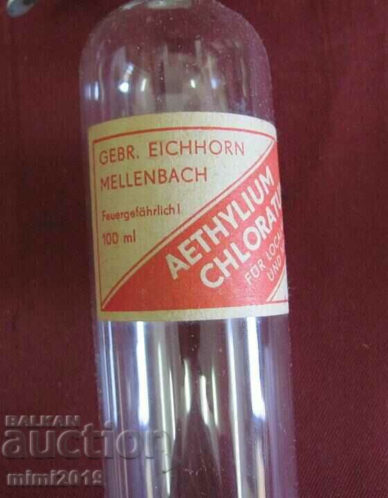 Κενό γυάλινο δοχείο αναισθητικού Β 'Παγκοσμίου Πολέμου - 5 Κενό γυάλινο δοχείο αναισθητικού Β 'Παγκοσμίου Πολέμου - 5