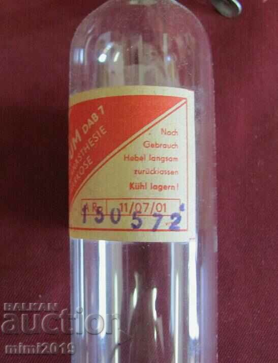 Κενό γυάλινο δοχείο αναισθητικού Β 'Παγκοσμίου Πολέμου - 6 Κενό γυάλινο δοχείο αναισθητικού Β 'Παγκοσμίου Πολέμου - 6