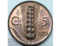 5 centesimi 1932 Italy Victor Emanuele III UNC