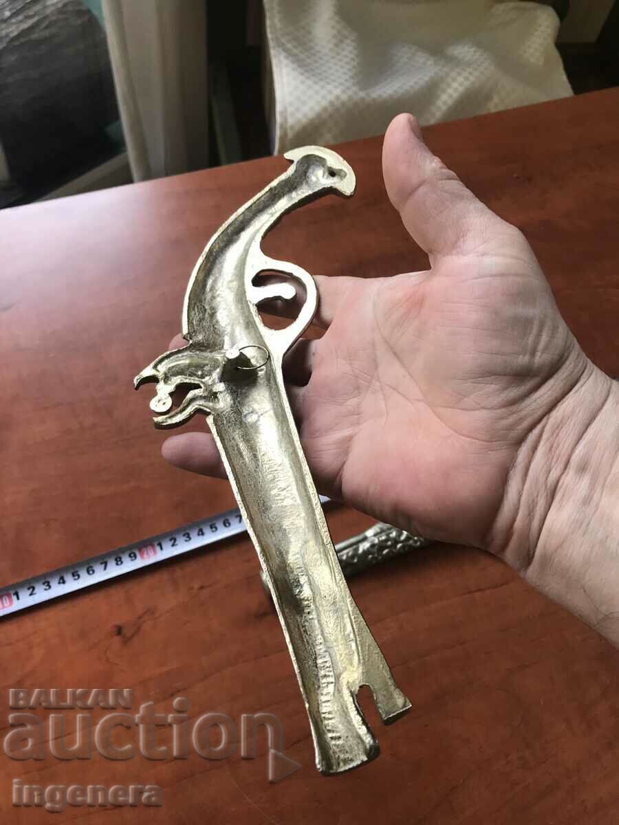 PISTOL GUN CAST BRONZE WALL PANEL NEW 2 PCS. - 6 PISTOL GUN CAST BRONZE WALL PANEL NEW 2 PCS. - 6