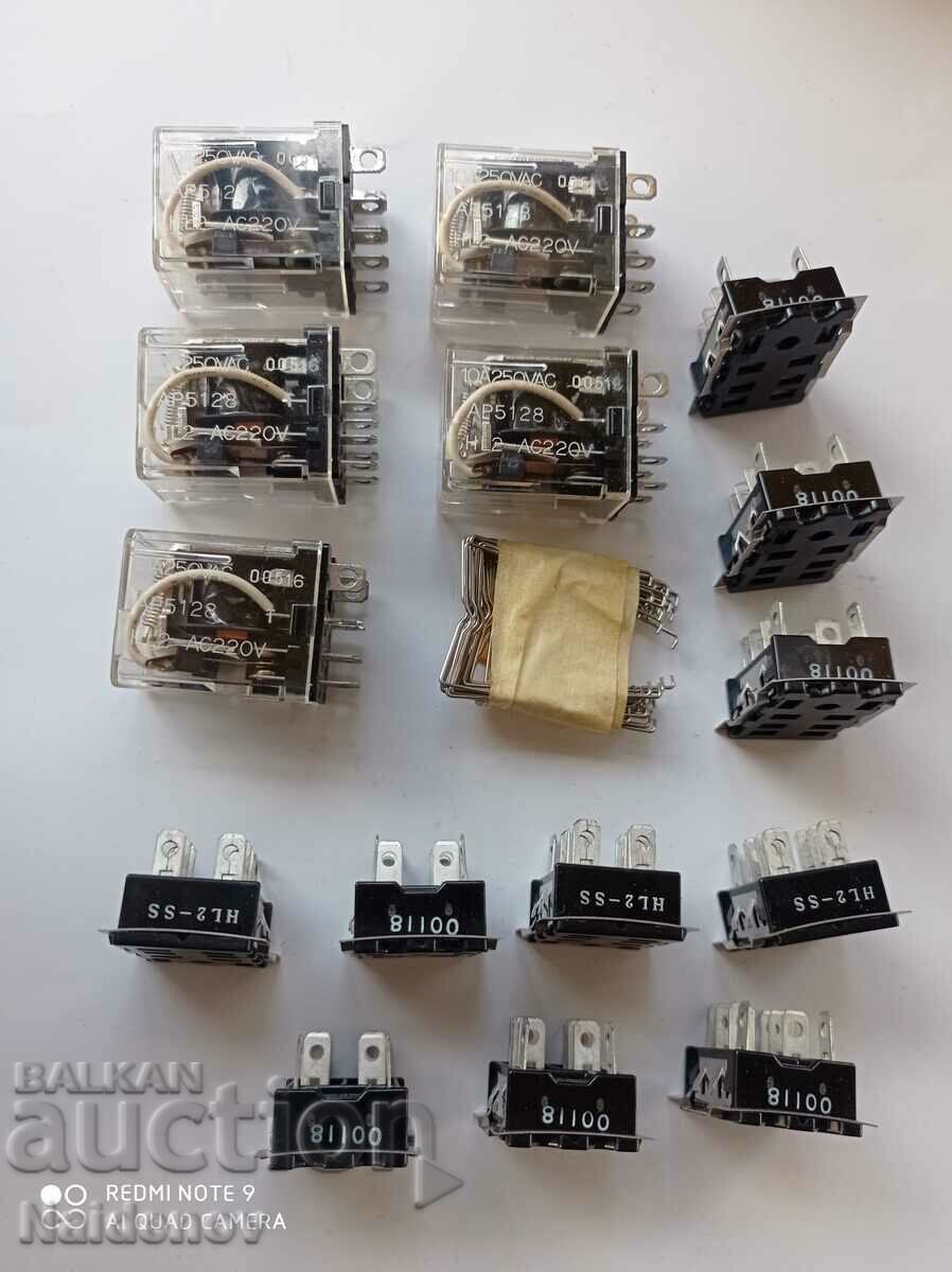 Lot of relays NL-RELAY HL2-AC220V with price 100.00 BGN | € 51.13