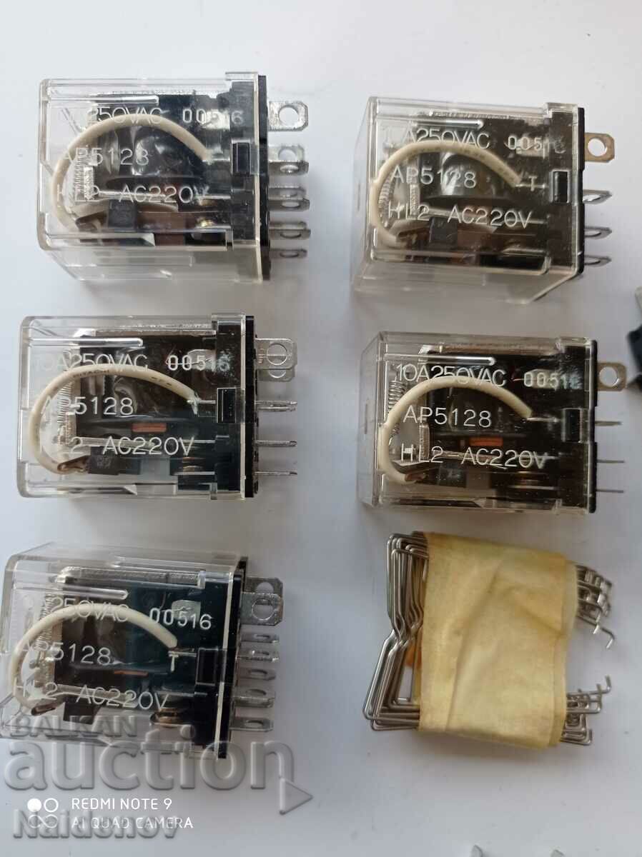 Lot of relays NL-RELAY HL2-AC220V - 5