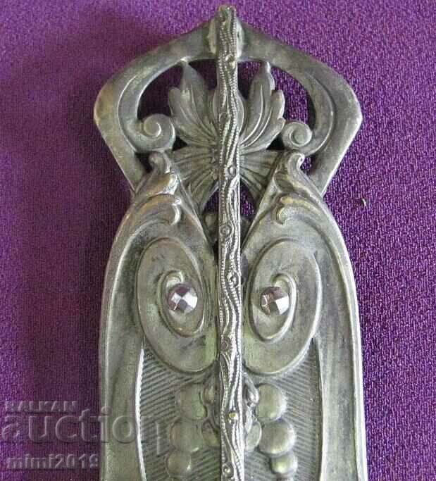 Арт Нуво Метална Посребрена Бронзова Катарама за Колан с цена 150.00 лв. | € 76.69 Арт Нуво Метална Посребрена Бронзова Катарама за Колан с цена 150.00 лв. | € 76.69