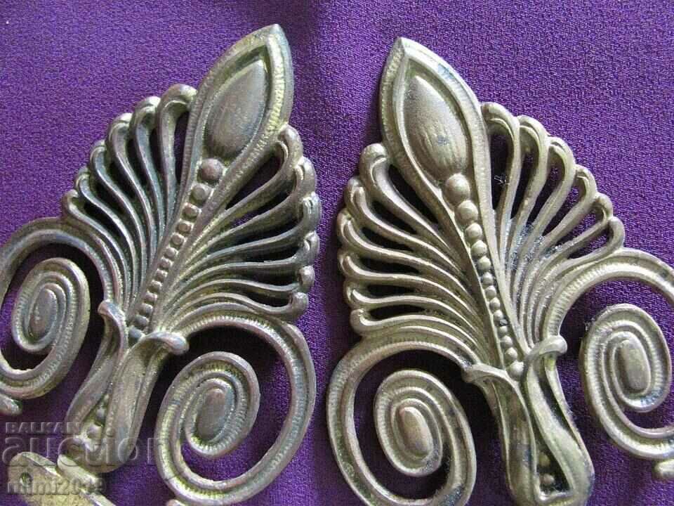 Art Nouveau Bronze Silver Plated Elements for Decoration 2 pcs. with price 120.00 BGN | € 61.36 Art Nouveau Bronze Silver Plated Elements for Decoration 2 pcs. with price 120.00 BGN | € 61.36