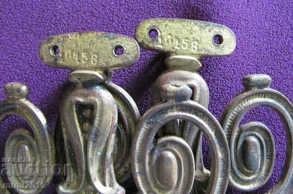 Delivery of Art Nouveau Bronze Silver Plated Elements for Decoration 2 pcs. Delivery of Art Nouveau Bronze Silver Plated Elements for Decoration 2 pcs.