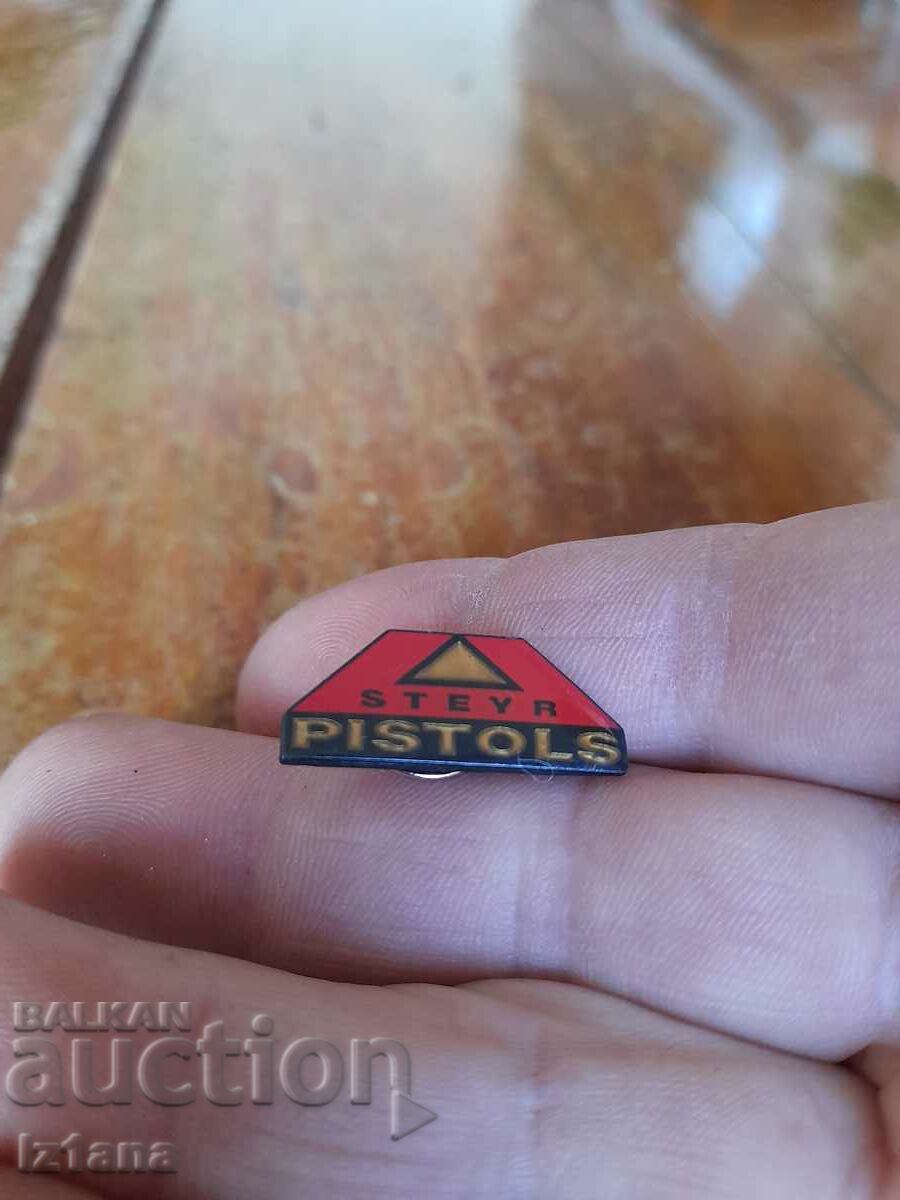 Steyr pistols badge with price 16.00 BGN | € 8.18 Steyr pistols badge with price 16.00 BGN | € 8.18
