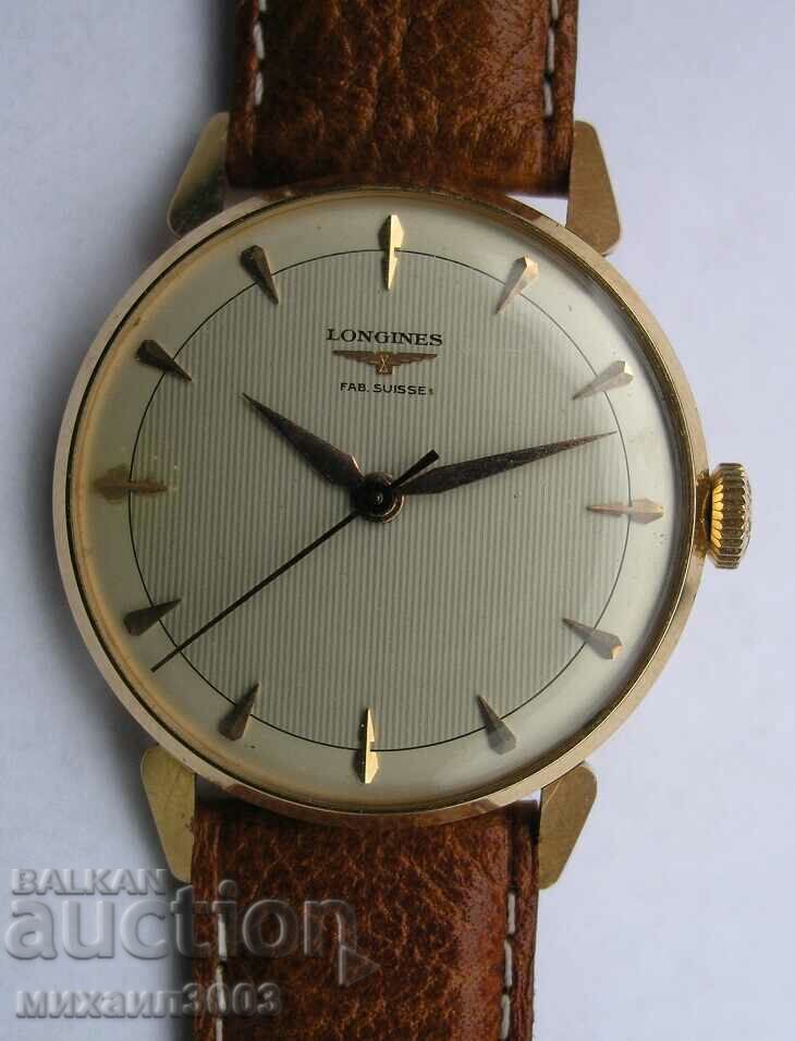 LONGINES MEN'S GOLD WATCH 18K SOLID GOLD