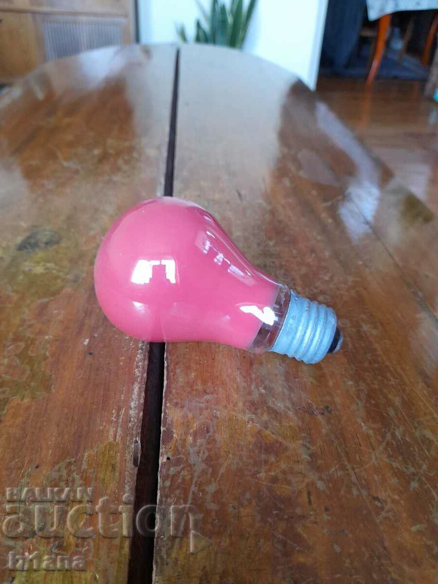 Old electric color bulb