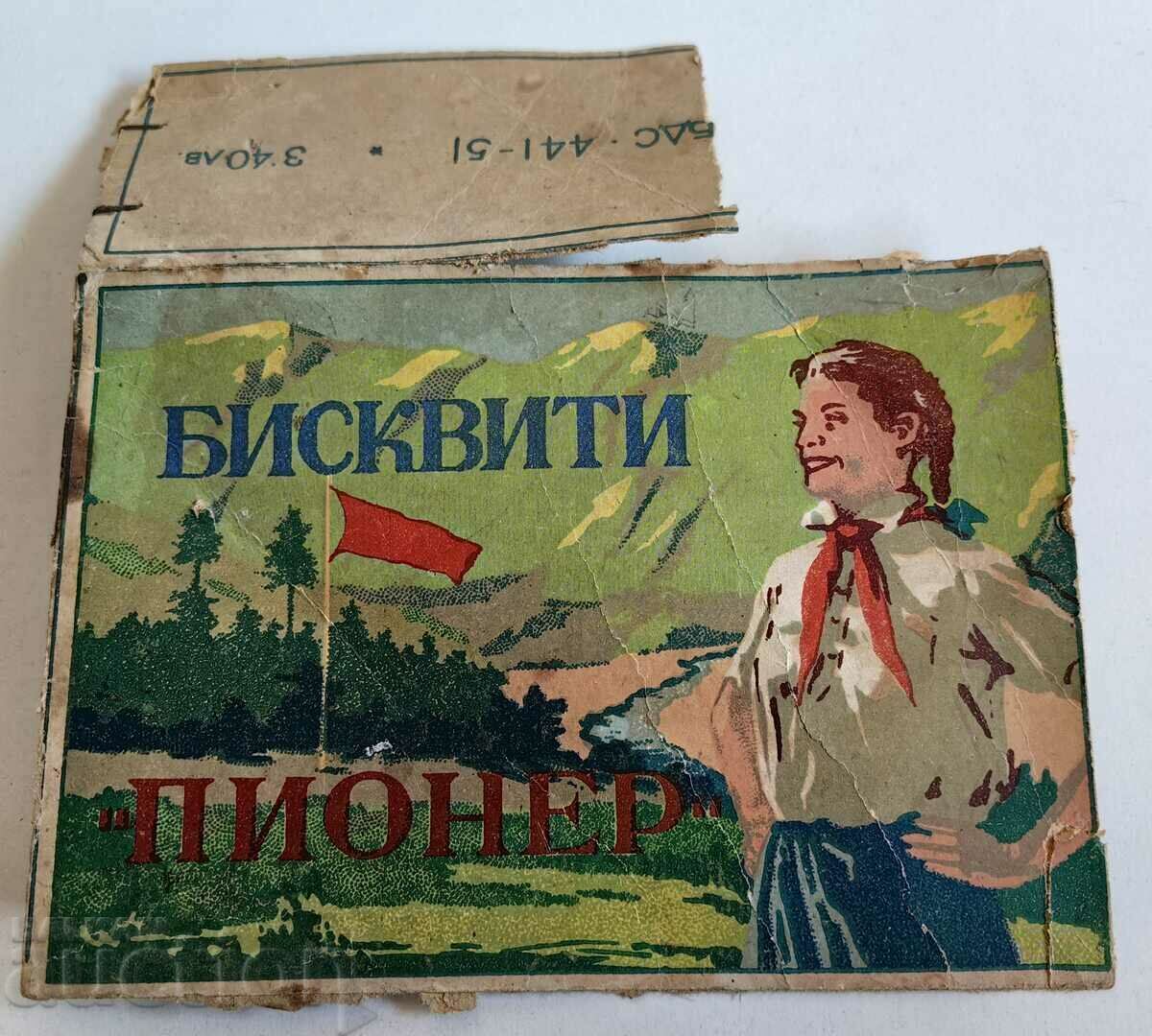 CAPAC CUTIE PIONEER DE PISCUIȚI SOC ANTICIPURI RARI CAPAC CUTIE PIONEER DE PISCUIȚI SOC ANTICIPURI RARI