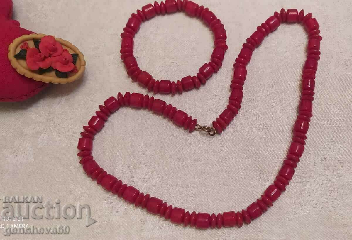 Vintage κολιέ και βραχιόλι από κόκκινο κοράλλι - 5 Vintage κολιέ και βραχιόλι από κόκκινο κοράλλι - 5