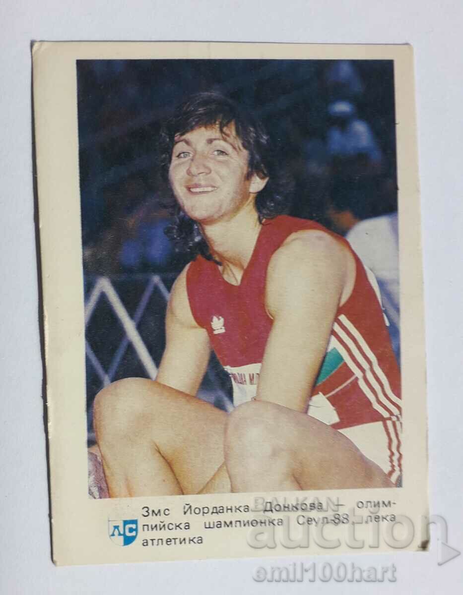 Calendar 1989 Levski Spartak Yordanka Donkova athletics