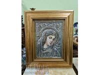 A lovely large antique icon with certificate