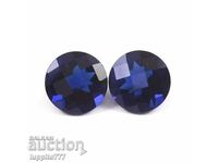 BZC!! 0.95 ct natural sapphire 2 pieces pair of 1 st.!!!