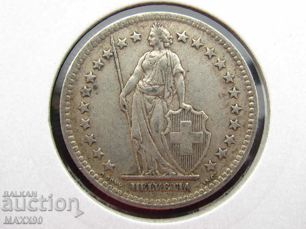 Auction  Two francs 1948 silver