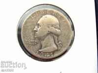25 цента от  1941 година сребро