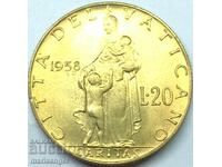 20 lire 1958 Vatican - quite rare
