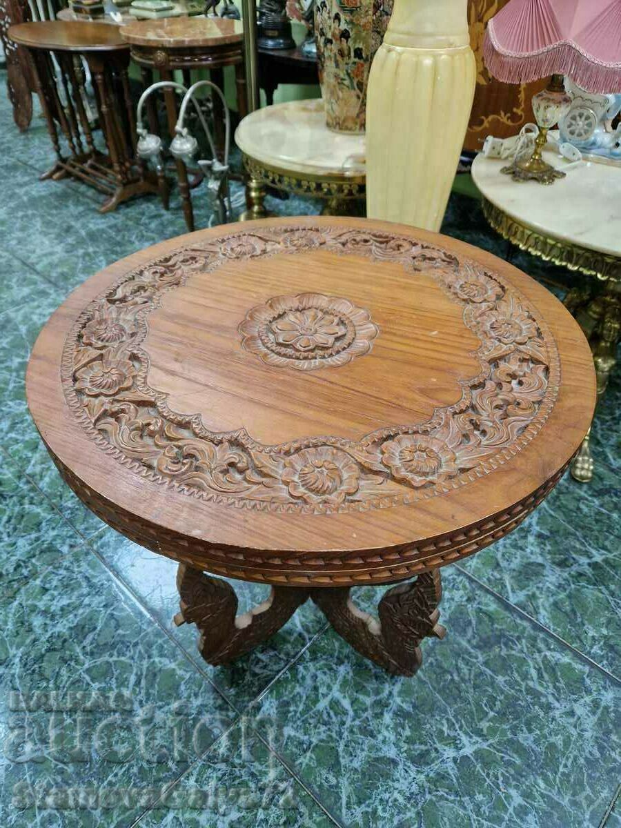 A great large antique wood carving table with price 229.00 BGN | € 117.09