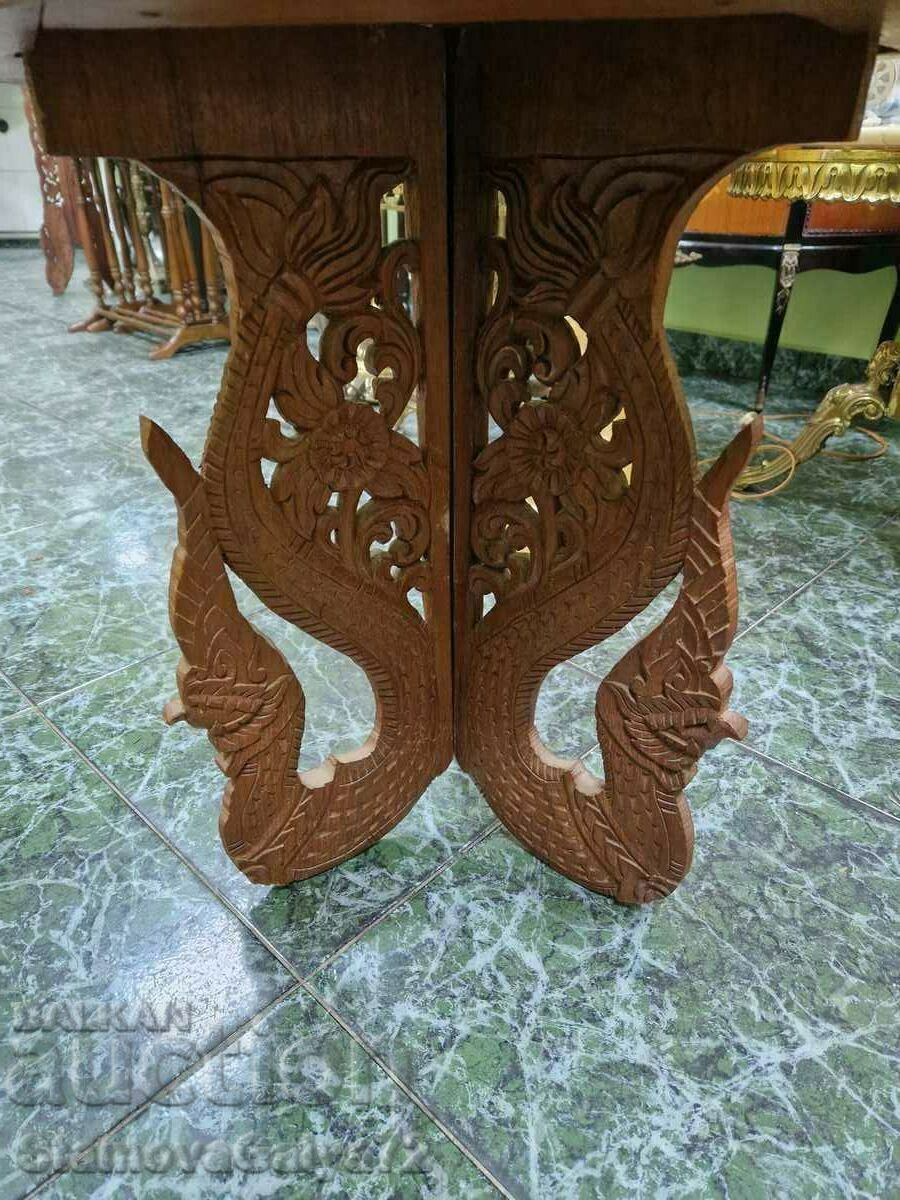 Delivery of A great large antique wood carving table