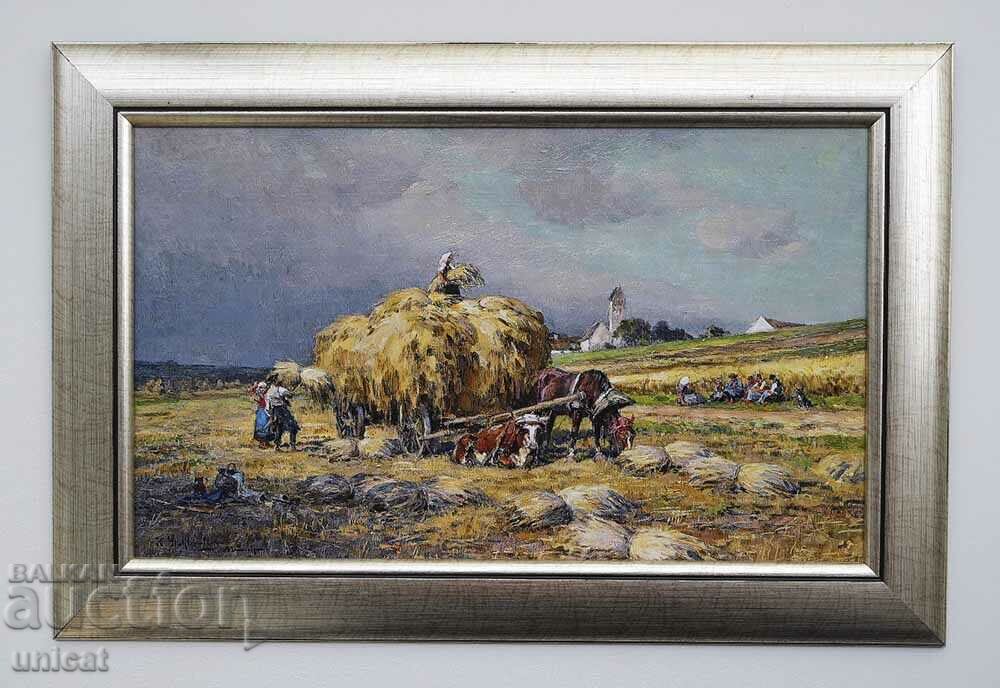 Rural landscape, painting