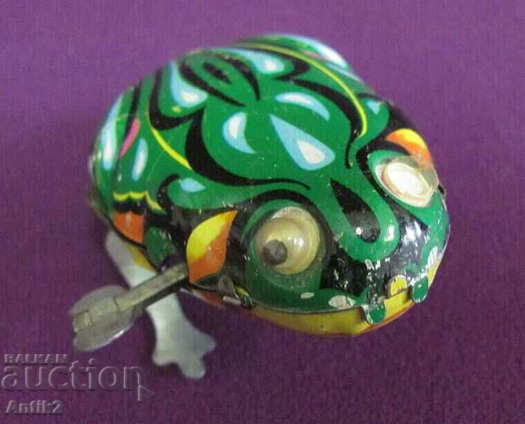 Old Mechanized Children's Toy - Frog