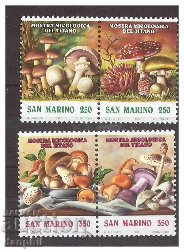 Сан Марино 1992 "Изложение на гъби" (**) чистa, неклеймовaна