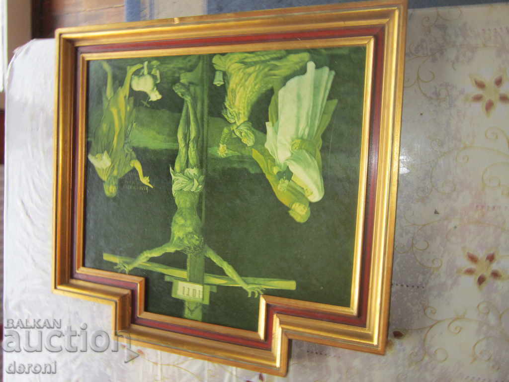 Стара картина Разпятието на Христос - 6