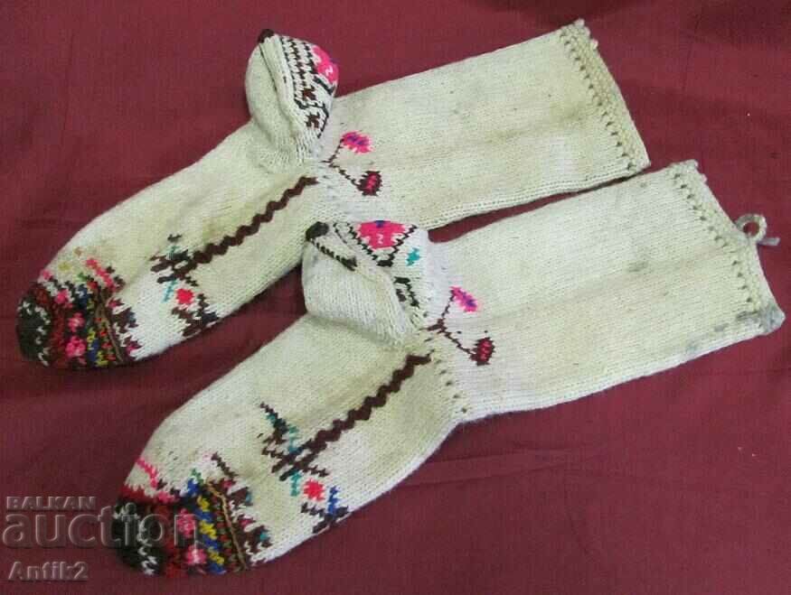 Auction 19th Century Hand Knitted Costume Stockings Auction 19th Century Hand Knitted Costume Stockings