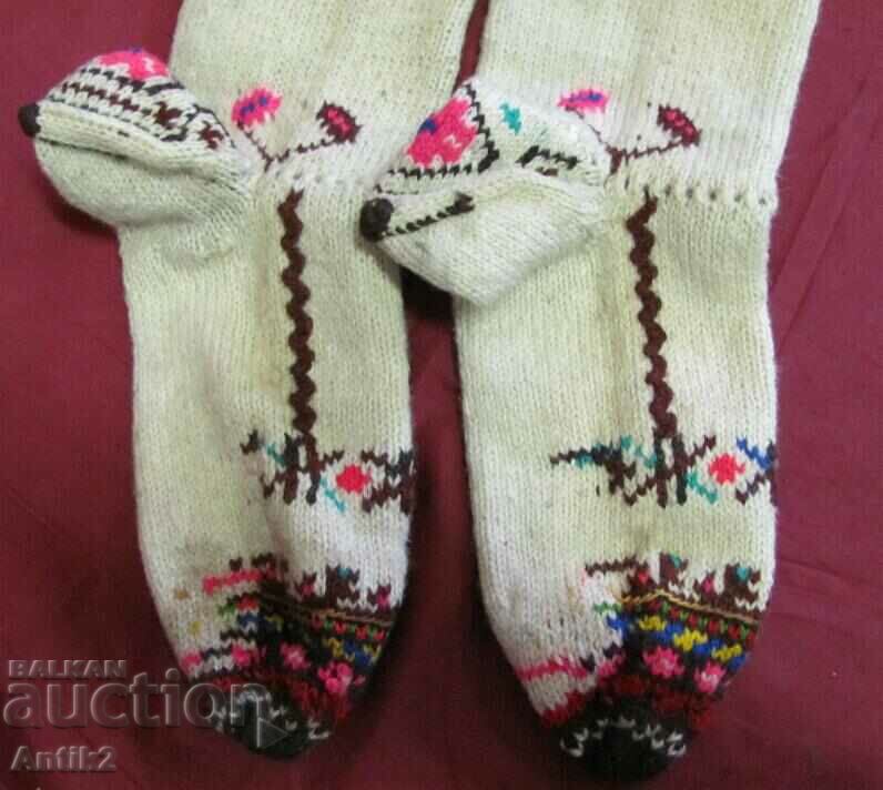 Delivery of 19th Century Hand Knitted Costume Stockings Delivery of 19th Century Hand Knitted Costume Stockings