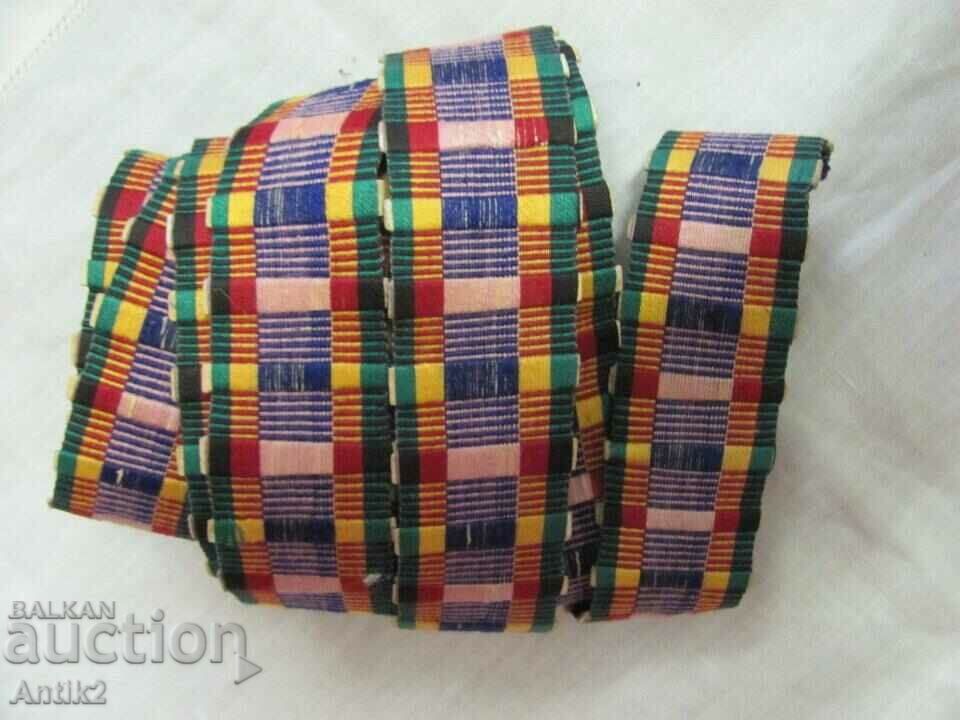 Delivery of 19th Century Hand Embroidered Check and Belt for Costume Delivery of 19th Century Hand Embroidered Check and Belt for Costume