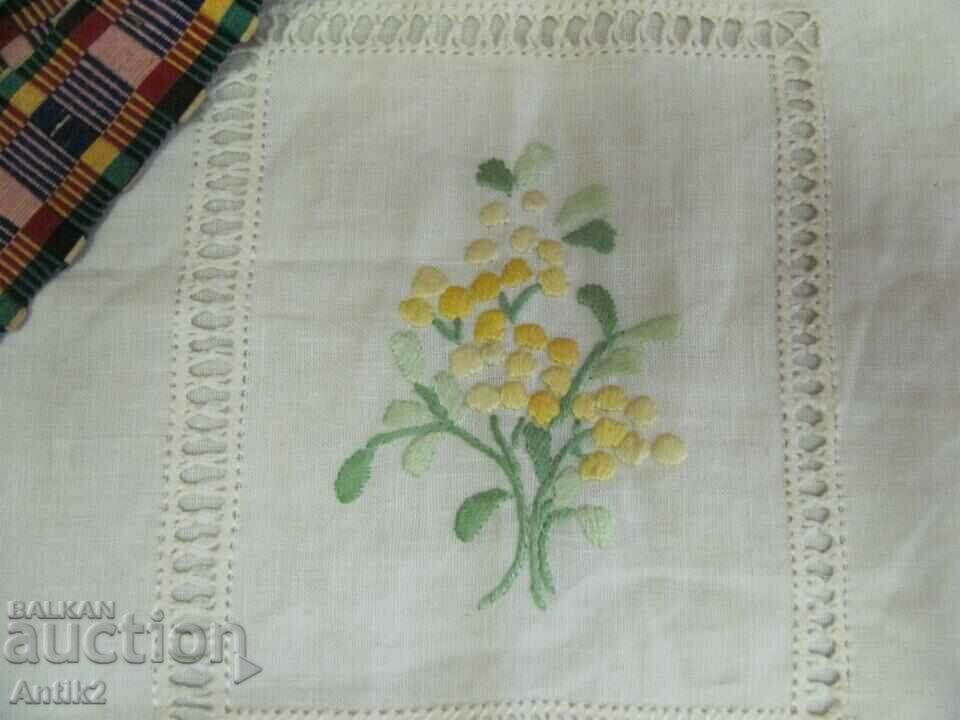 19th Century Hand Embroidered Check and Belt for Costume - 6 19th Century Hand Embroidered Check and Belt for Costume - 6