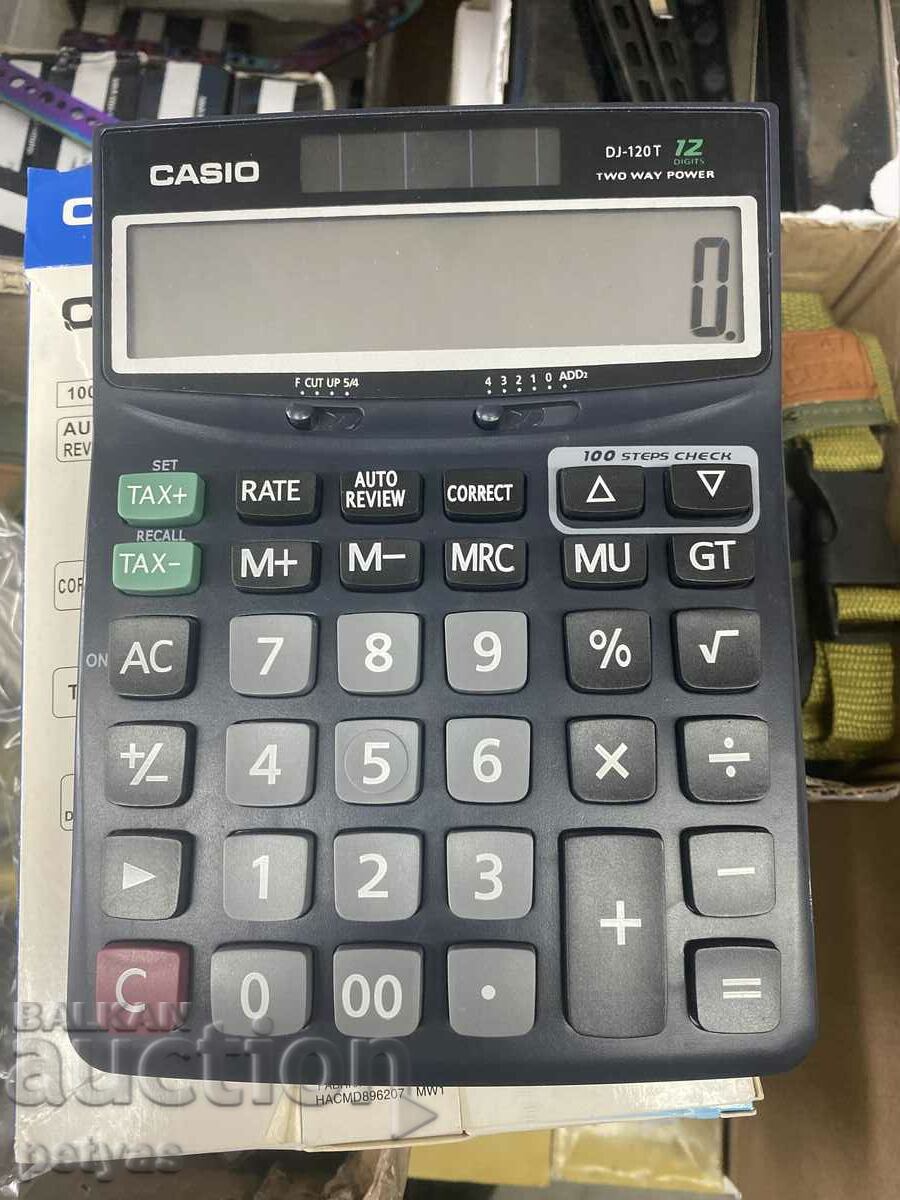 Delivery of ELECTRONIC CALCULATOR DJ 120 - CASIO 12 DISCHARGED Delivery of ELECTRONIC CALCULATOR DJ 120 - CASIO 12 DISCHARGED