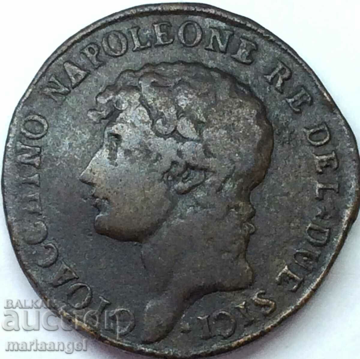 Murat Napoleon 2 grains 1810 Italy 29mm 11.67g bronze