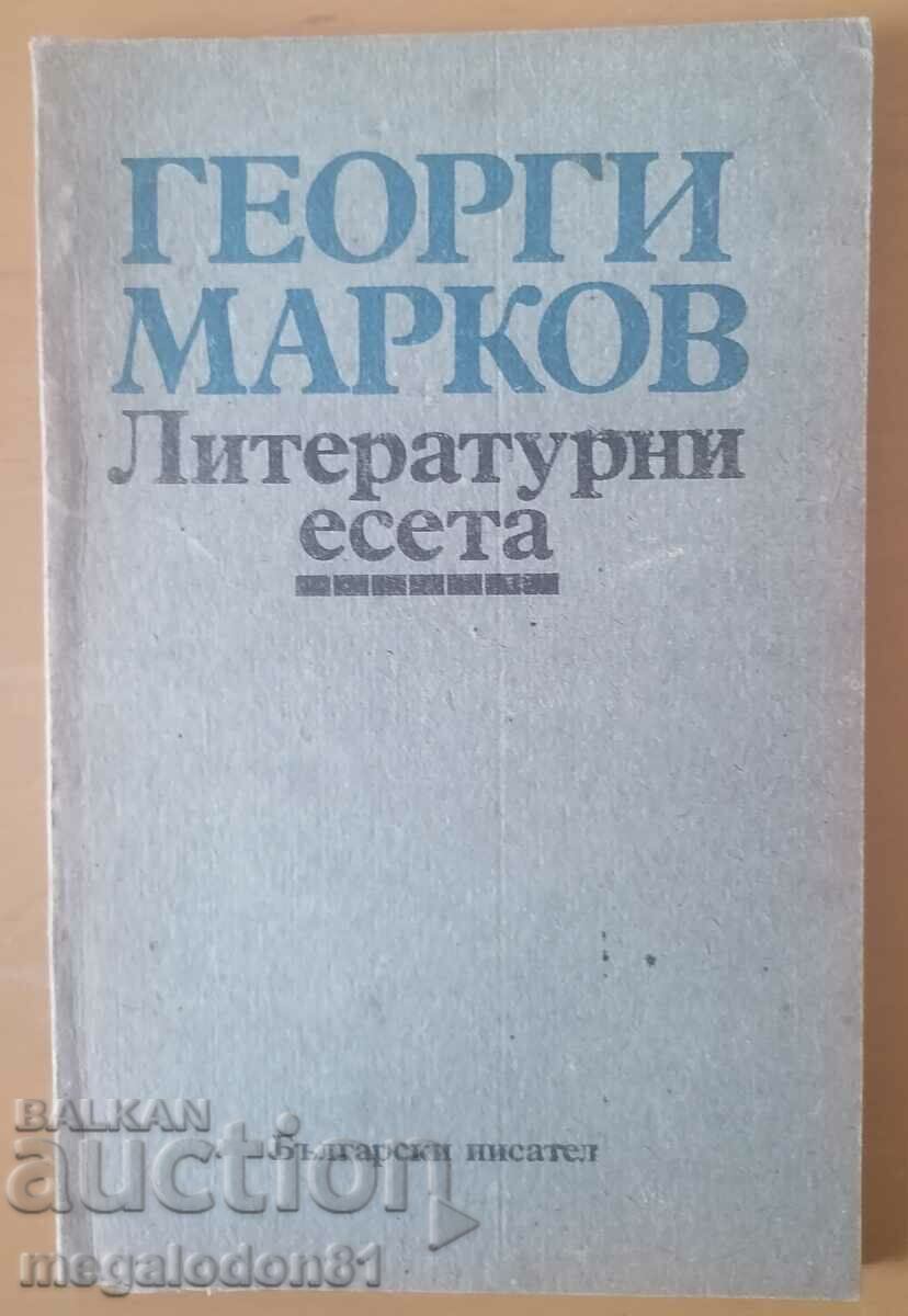Literary essays - Georgi Markov