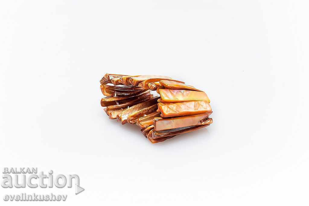 Women's Copper Brown Mother of Pearl Bracelet with price 27.00 BGN | € 13.80 Women's Copper Brown Mother of Pearl Bracelet with price 27.00 BGN | € 13.80