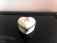 Beautiful Porcelain Box-Heart-Limoges