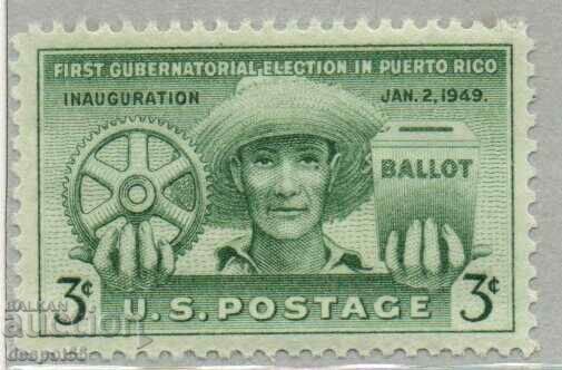 1949. USA. Elections in Puerto Rico.