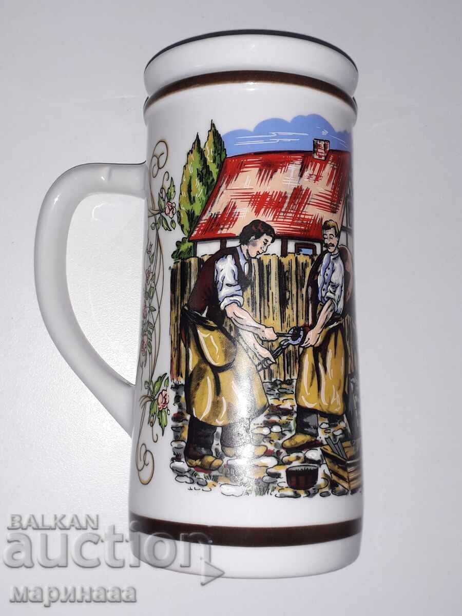 LARGE BEAUTIFUL MUG. PORCELAIN with price 15.00 BGN | € 7.67