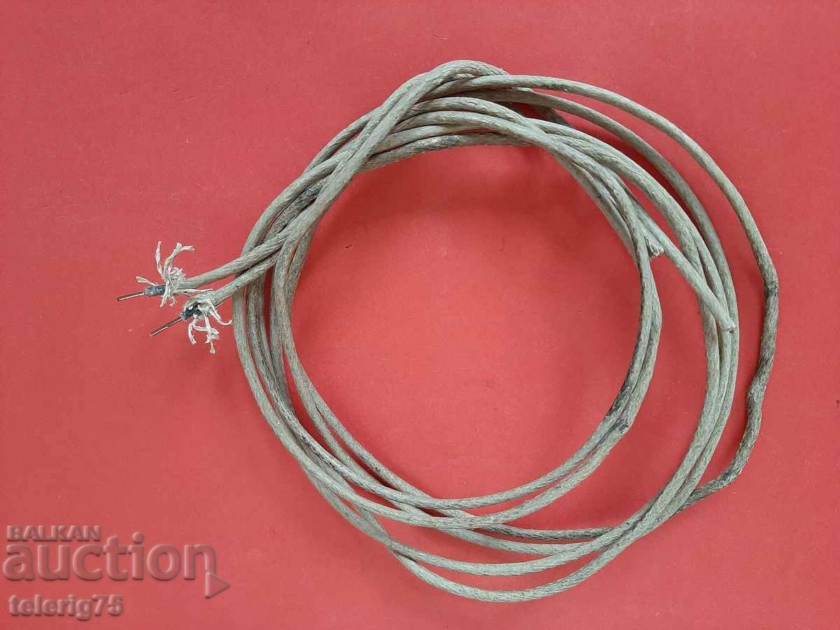 Old Vintage 1950/60 Sârme/cabluri învelite textil