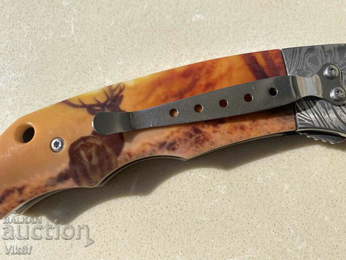 Folding hunting knife Russia - St. 65x13; dimensions 95x215 - 5 Folding hunting knife Russia - St. 65x13; dimensions 95x215 - 5