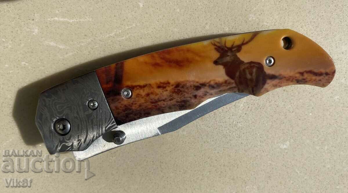 Folding hunting knife Russia - St. 65x13; dimensions 95x215 - 6 Folding hunting knife Russia - St. 65x13; dimensions 95x215 - 6