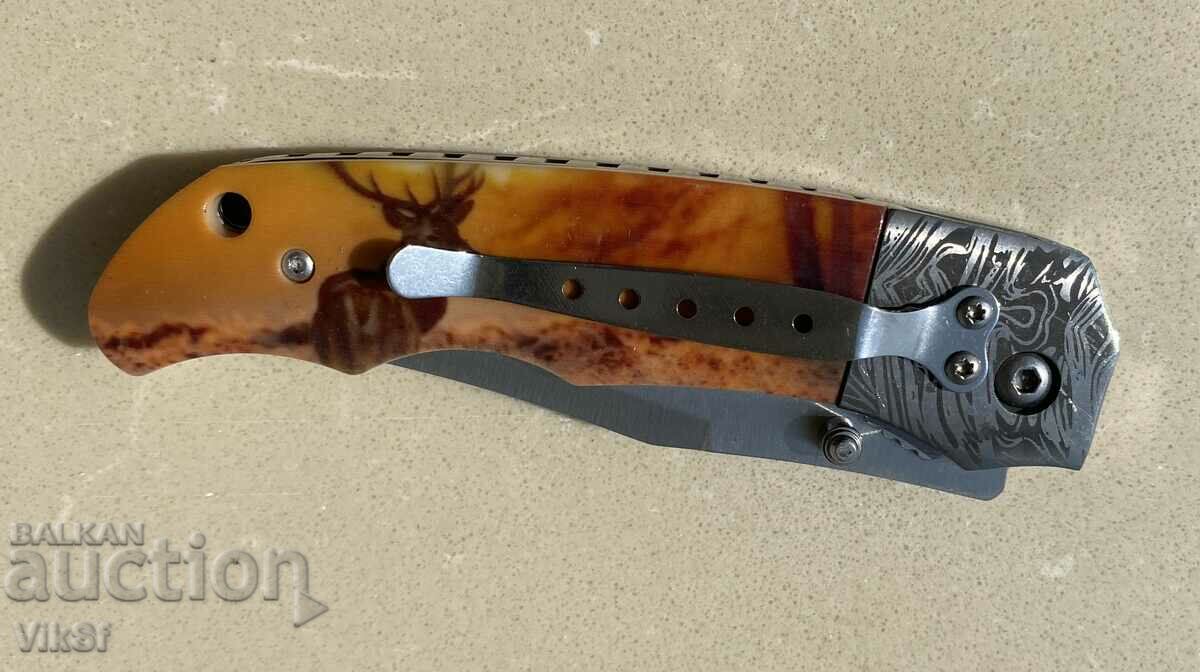 Folding hunting knife Russia - St. 65x13; dimensions 95x215 - 7 Folding hunting knife Russia - St. 65x13; dimensions 95x215 - 7