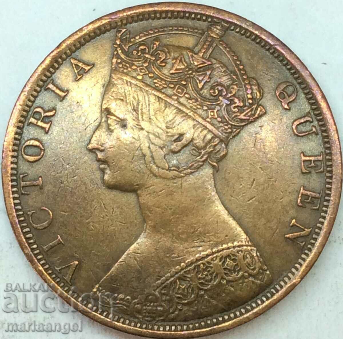 Хонг Конг 1901 1 цент Виктория - готически портрет