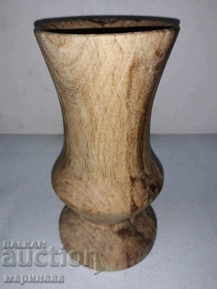 Auction  VASE. EXOTIC WOOD