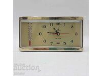 Old Chinese alarm clock with thermometer(1.5)