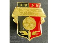 153 България знак футболен клуб Локомотив Пловдив 1936г.